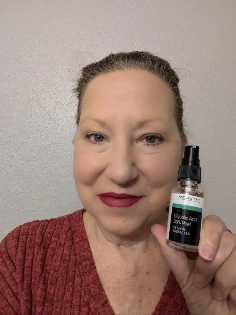 Customer showing Glycolic Peel results